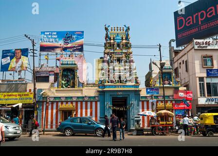 Ramar Koil at Shivaji Nagar in Bengaluru Bangalore, Karnataka, South India, India, Asia Stock Photo