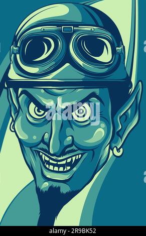 Devil vector illustration in full color design Stock Vector