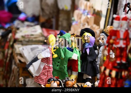 The maker of puppets and old traditional arts. Stock Photo