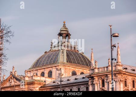 Exterior view of the Palace of Justice at the Karlsplatz in Munich, the capital of Bavaria, Germany. Stock Photo