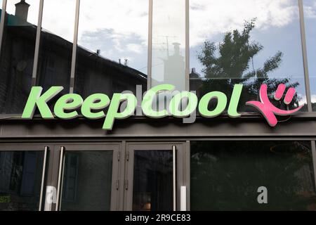 annecy , France - 06 16 2023 : Keep cool logo brand chain and text sign facade fitness club sport gym center Stock Photo