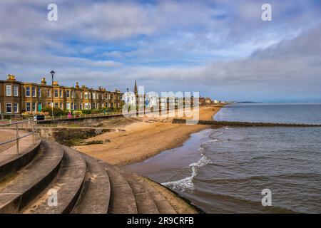 Portobello beach and seaside skyline in city of Edinburgh, Scotland, UK. Stock Photo