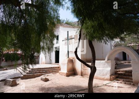 Santa Rosa de Lima Church in the village of Purmamarca Stock Photo