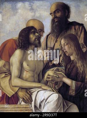 Giovanni Bellini – Pieta | 32  1473-76. Stock Photo