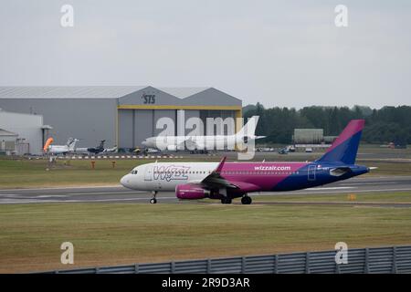 Wizz Air Airbus A320-232 at Birminghma Airport, UK (9H-WBT) Stock Photo