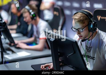 The players, from the team heroic. Trying to secure their spot, at the ...