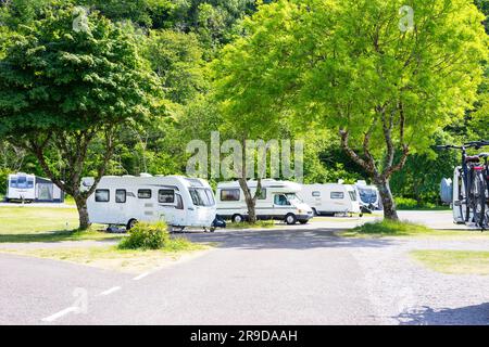 Bunree Campsite at Onich, Fort William,Scotland, UK. Stock Photo