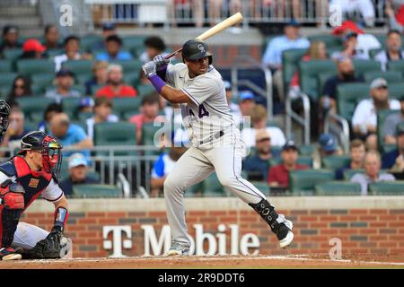 ATLANTA, GA - JUNE 15: Colorado Rockies designated hitter Jorge