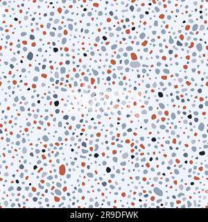 Terrazzo floor vector texture. Seamless terrazzo flooring pattern. Marble floor with colorful sprinkles. Stock Photo