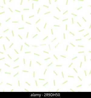 Abstract dash confetti pattern. Minimal seamless vector chaotic dashes pattern. Stock Vector