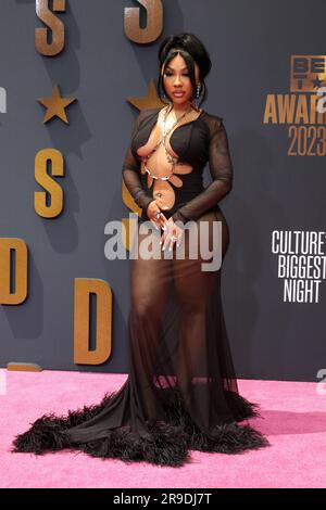 Ari Fletcher arrives at the BET Awards on Sunday, June 25, 2023, at the  Microsoft Theater in Los Angeles. (Photo by Jordan Strauss/Invision/AP  Stock Photo - Alamy