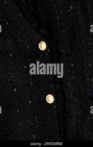 aesthetics, look, classic, highfashion, women wardrobe, style, lifestyle, dress code,black, jacket, fine fabric Stock Photo