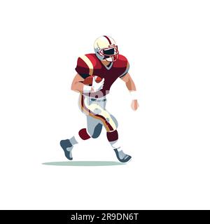 3D realistic American football player, Team Kit template design