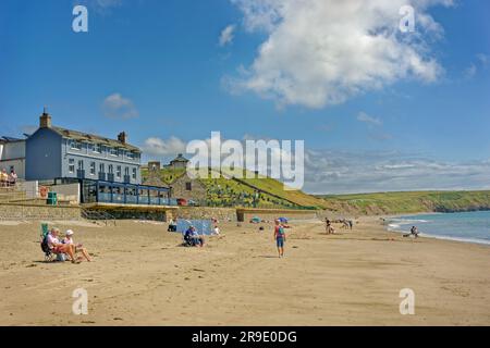 Aberdaron on the Llyn or Lleyn Peninsula, North Wales, UK. Stock Photo