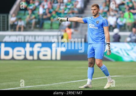 Sao Paulo, Brazil. 26th June, 2023. SP - SAO PAULO - 06/25/2023 - BRAZILEIRO A 2023, PALMEIRAS X BOTAFOGO - Lucas Perri Botafogo goalkeeper during a match against Palmeiras at Arena Allianz Parque for the BRAZILIAN A 2023 championship. Photo: Marcello Zambrana/AGIF/Sipa USA Credit: Sipa USA/Alamy Live News Stock Photo