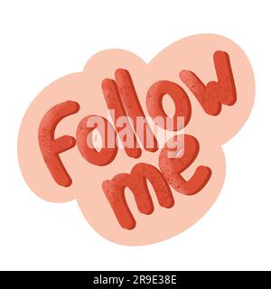it's me. Sticker for social media content. Stock Vector