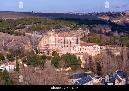 Segovia, Spain - FEB 18, 2022: The Monastery of Santa Maria del Parral is a cloistered monastery of the Order of Saint Jeronimo located in the San Lor Stock Photo