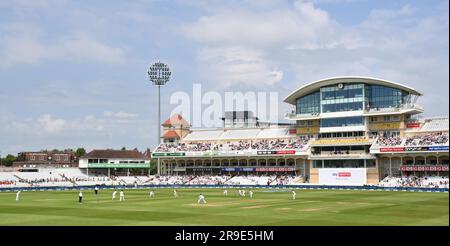 General scene on day one of the 2023 Women’s Ashes Test series at Trent Bridge between England and Australia. Stock Photo