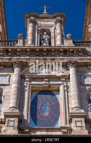 The Church of San Ildefonso, Iglesia de San Ildefonso is a Baroque style church located in the historic center of Toledo, in Castile-La Mancha, Spain. Stock Photo