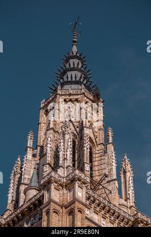 The Primatial Cathedral of Saint Mary of Toledo, Catedral Primada Santa Maria de Toledo is a Roman Catholic church in Toledo, Spain. Stock Photo