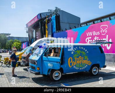 VW Bus Festival 2023 Stock Photo