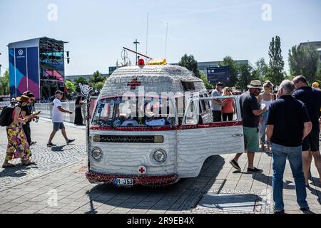 VW Bus Festival 2023 Stock Photo