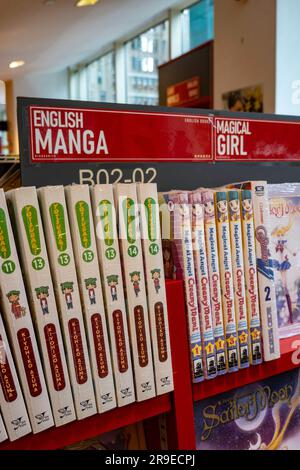 Kinokuniya is a Japanese-based retailer known for its collection of international books, along with gifts and stationery, 2023, New York City, USA Stock Photo