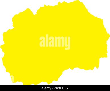 YELLOW CMYK color map of NORTH AMERICA Stock Vector Image & Art - Alamy