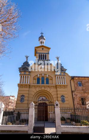 Salamanca, Spain-FEB 20, 2022: Sacred Heart of the Daughters of Jesus School in Salamanca, Spain. Stock Photo