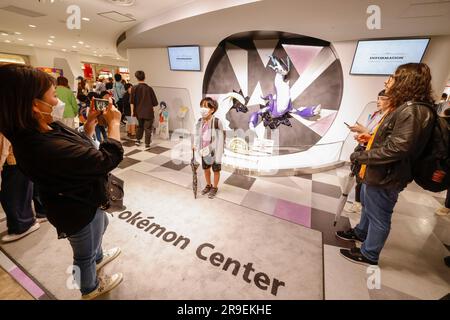 POKEMON CENTER, IKEBUKURO, TOKYO Stock Photo