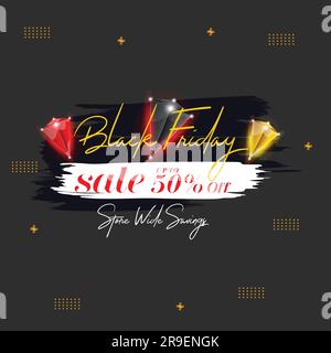 Black Friday Super Sale banner. black friday sale web banner. black friday sale post. mega promotion discount template. Black Friday offer sale banner Stock Vector