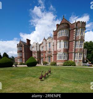 Burton Agnes Hall is an Elizabethan manor house in the village of Burton Agnes, near Driffield in the East Riding of Yorkshire, England. Stock Photo