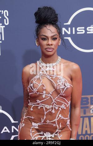 Jess Hilarious at the 2023 BET Awards held at the Microsoft Theater on