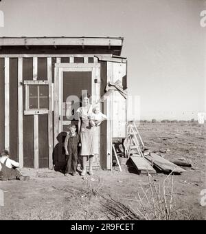 Photographer Dorothea Lange photographs America during and after the Great Depression for the Farm Security Administration (FSA). Photograph by Dorothea Lange Stock Photo