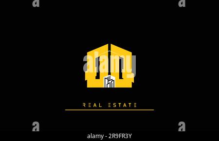 Real Estate letters Modern Creative logo QQ Stock Vector