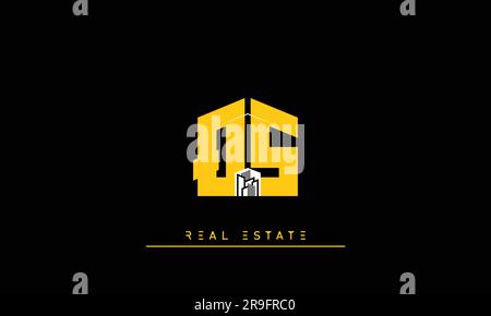 Real Estate letters Modern Creative logo QS , SQ Stock Vector