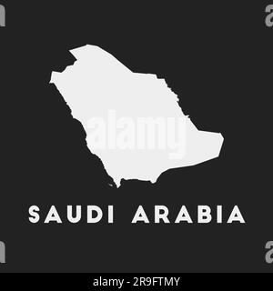 Saudi Arabia map, stylish location icon with Saudi Arabia map and flag ...
