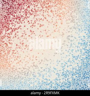Abstract geometric background. Appealing scattered low poly triangles with colored gradient. Beautiful vector illustration. Stock Vector