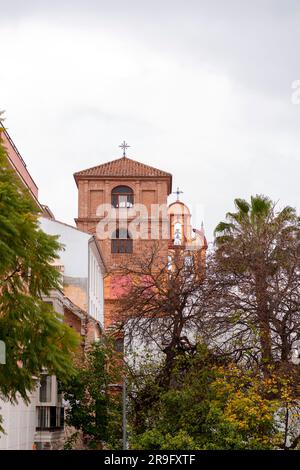 Street view and generic architecture in Malaga, Andalusia, Spain. Stock Photo