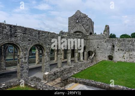 The ruins of the old Cistercian Abbey in Boyle, County Roscommon, Ireland. Founded in the 12th century, Stock Photo