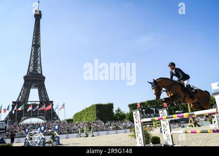 Paris France. 24th June 2023. Ben MAHER of Britain riding Point