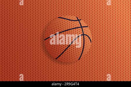 Basketball banner background Basketball ball pattern Party invite template Copy space Horizontal or vertical vector illustration Stock Vector