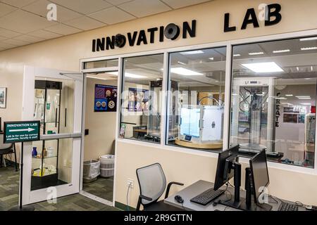 Deland Florida,Stetson University school campus,duPont-Ball Library,Innovation Lab Stock Photo