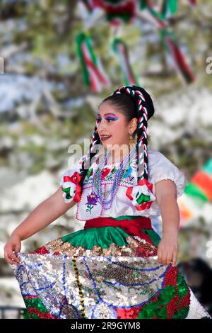 Mexican folkloric dancer Cinco de Mayo 11 Stock Photo