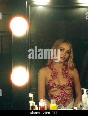 The Idol TV Lily-Rose Depp & The Weeknd poster Stock Photo - Alamy