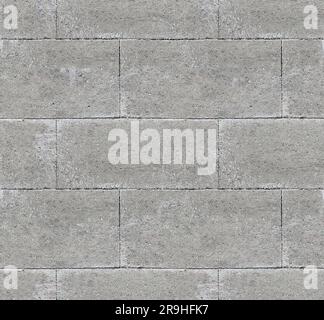 Tileable Concrete Blocks Texture. Stock Photo