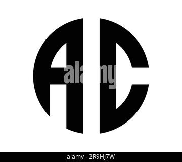 AC letter logo design vector template Stock Vector