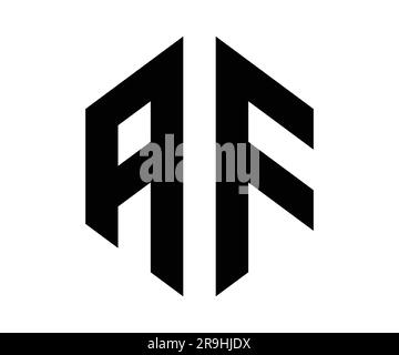 AF letter logo design vector template Stock Vector