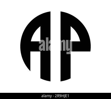 AP letter logo design vector template Stock Vector