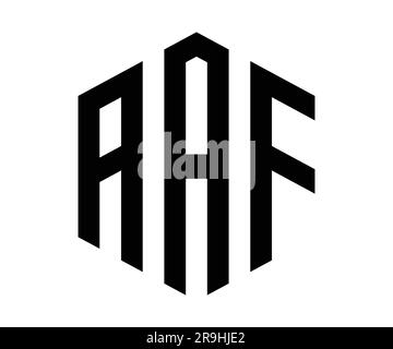 Polygon AAF letter logo design vector template Stock Vector
